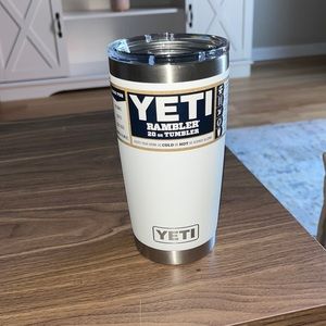 Yeti 20oz Rambler with Magslider Top in White